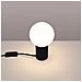 Lampada Da Tavolo Halo Nero Sl. 1716 - Moderno Lampada Da Scrivania Nero 19x12x12 Cm - Foto miniatura 4