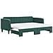Divano Letto Estraibile Materassi Verde Scuro 90x200 Velluto - Foto miniatura 1