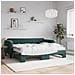 Divano Letto Estraibile Materassi Verde Scuro 90x200 Velluto - Foto miniatura 2