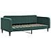 Divano Letto Estraibile Materassi Verde Scuro 90x200 Velluto - Foto miniatura 4
