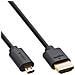 Slim Cavo HDMI ad altissima velocità AM /DM 8K4K placcato oro nero 1,5m - Foto miniatura 1