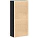 Highboard Rovere Nero 80x39x178 cm Legno Ingegnerizzato - Foto miniatura 8