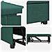 Divano letto Verde scuro 194 x 67 x 37 cm Tessuto - Foto miniatura 6