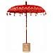 Parasol Balinese Rosso 180-190 cm Cotone, legno massello - Foto miniatura 1