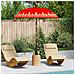 Parasol Balinese Rosso 180-190 cm Cotone, legno massello - Foto miniatura 2