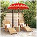 Parasol Balinese Rosso 180-190 cm Cotone, legno massello - Foto miniatura 3