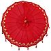 Parasol Balinese Rosso 180-190 cm Cotone, legno massello - Foto miniatura 7