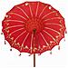 Parasol Balinese Rosso 180-190 cm Cotone, legno massello - Foto miniatura 8