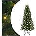 Albero di Natale artificiale con 300 LED Verde 210 cm PE e PVC - Foto miniatura 1