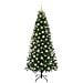 Albero di Natale artificiale con 300 LED Verde 210 cm PE e PVC - Foto miniatura 4