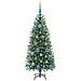 Albero di Natale artificiale con 150 LED Verde 120 cm PE e PVC - Foto miniatura 3