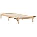 Letto con Tavolini Laterali Naturale 80 x 220 cm Pino massello - Foto miniatura 7