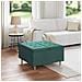 Pouf contenitore Verde Scuro 80 x 80 x 45 cm Tessuto - Foto miniatura 2