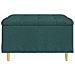 Pouf contenitore Verde Scuro 80 x 80 x 45 cm Tessuto - Foto miniatura 6