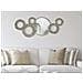 Decorazione In Metallo 3d Cerchi 18-argento-metallo-106x3,8x48 Cm - Foto miniatura 5