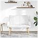 Sofa a Due Posti Bianco 115 x 61 x 87 cm Tessuto - Foto miniatura 3