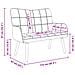 Sofa a Due Posti Bianco 115 x 61 x 87 cm Tessuto - Foto miniatura 9
