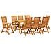 Set da Pranzo per Giardino 9 pcs Marrone - Foto miniatura 1