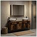 Set di Armadi da Bagno 4 pcs Legno antico 103,5 x 15,5 x 70 cm - Foto miniatura 2