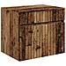 Set di Armadi da Bagno 4 pcs Legno antico 103,5 x 15,5 x 70 cm - Foto miniatura 6