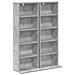 Mobile per CD 2 pz Grigio Cemento 33 x 23,5 x 97,5 cm - Foto miniatura 1