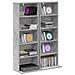 Mobile per CD 2 pz Grigio Cemento 33 x 23,5 x 97,5 cm - Foto miniatura 3