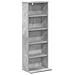 Mobile per CD 2 pz Grigio Cemento 33 x 23,5 x 97,5 cm - Foto miniatura 4