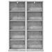 Mobile per CD 2 pz Grigio Cemento 33 x 23,5 x 97,5 cm - Foto miniatura 6