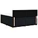 Letto box spring con materasso Nero 140 x 200 cm Tessuto - Foto miniatura 9
