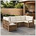 Set Divano da Giardino 6 pz 6-Numero di posti Beige polyrattan - Foto miniatura 5