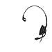 Cuffie Monoaurale con Microfono per PC Connessione USB Nera 3 m - Foto miniatura 3