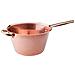 Paiolo In Rame Per Polenta Rame Liscio Senza Stagnatura Con Manico Tubolare E Maniglia Ottone - Diametro Cm 20 - Altezza Cm 13-capacità Lt 3 - Foto miniatura 1