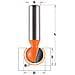 Fresa A Sfera Hw S=8 D=12.7x11x57.2 R=6.35 968.127.11 - Foto miniatura 1