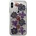 Cover Iphone X 5.8'' Pc + Tpu Glam Hippie Chic Con Fiori Purple - Foto miniatura 1