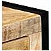 Credenza 120x35x76 Cm In Legno Massello Di Mango - Foto miniatura 7