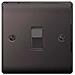 Bg Electrical Nbn12 Nichel Interruttore Della Luce (raised Black Nickel1g 2way Switch)  - Foto miniatura 1