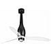 Led Nero Opaco, Ventilatore Da Soffitto Trasparente Con Motore Dc, 3000k - Foto miniatura 2