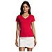 T-shirt Donna Imperiale Con Scollo A V Taglia Xl Rossa - Foto miniatura 1