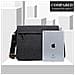 Messenger Bags Retro Canvas Borsa Crossbody Scuola Singolo Shoulder Bag Per 13 Computer Portatile Pocket Multipla (nero)  - Foto miniatura 3