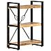 Libreria A 3 Ripiani 60x30x80 Cm In Legno Massello Di Mango - Foto miniatura 7