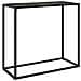Tavolo Consolle Nero 80x35x75 Cm In Vetro Temperato - Foto miniatura 1