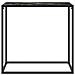 Tavolo Consolle Nero 80x35x75 Cm In Vetro Temperato - Foto miniatura 2