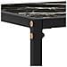Tavolo Consolle Nero 80x35x75 Cm In Vetro Temperato - Foto miniatura 5