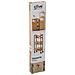 Carrello Stretto Da Cucina In Bamboo Tre Ripiani Con Ruote 36x15x H74,5 Cm - Foto miniatura 3