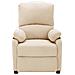 Poltrona Reclinabile Crema in Tessuto - Foto miniatura 3