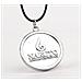 Collana Con Ciondolo Yin Yang Nero/bianco - Foto miniatura 3