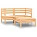 Set Divani Da Giardino 3 Pz In Legno Massello Di Pino - Foto miniatura 2