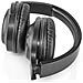 Cuffie Over-ear Bluetooth Pieghevoli Con Microfono Hpbt1201bk, Nero - Foto miniatura 8
