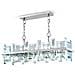 Lampadario Contemporaneo Cerezo Metallo Cromo 8 Luci Diffusori Vetro E Metallo - Foto miniatura 1