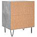 Comodini 2 Pz Grigio Cemento 40x30x50 Cm In Legno Multistrato - Foto miniatura 6